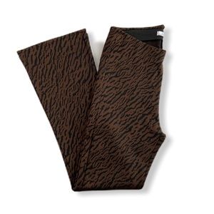 Zara Trafaluc Brown & Black Animal Print Pants